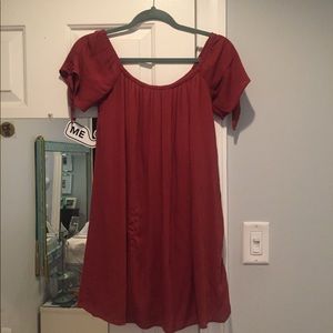 off the shoulder dress